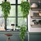 4 Pack Artificial Hanging Plants Faux Eucalyptus Leaf Greenery Fake Plant for Wall House Room Patio Indoor Outdoor Home Shelf Office Decor (Green)